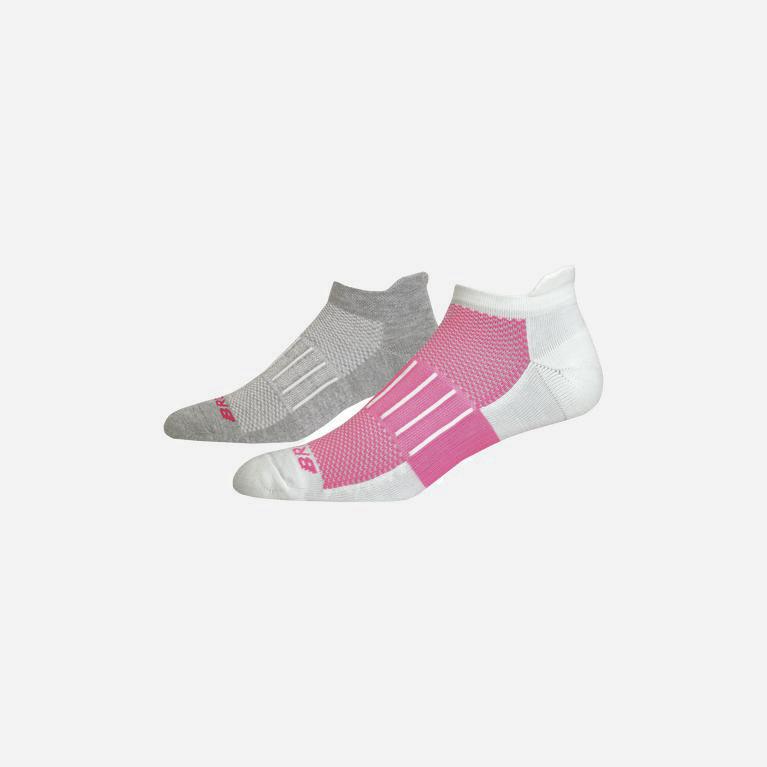 Brooks Ghost Midweight 2-Pack - Calcetines Mujer - Rosas (RDCK-56481)